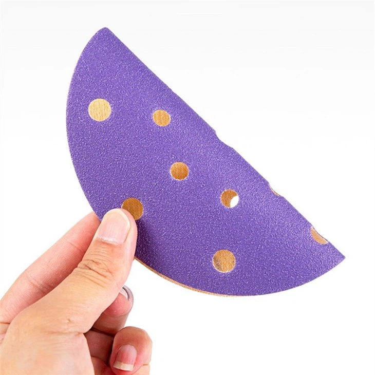 Purple ceramic sanding discs